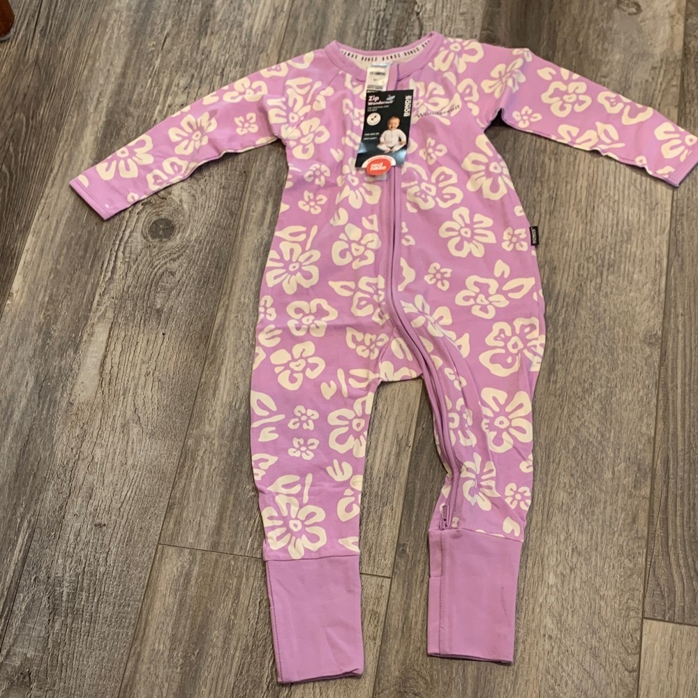 Bonds Purple Floral Kids One Piece